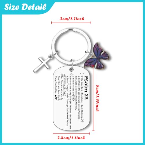 Inspirational Christian Gifts Keyring Spiritual Gift Religious Bible Verse