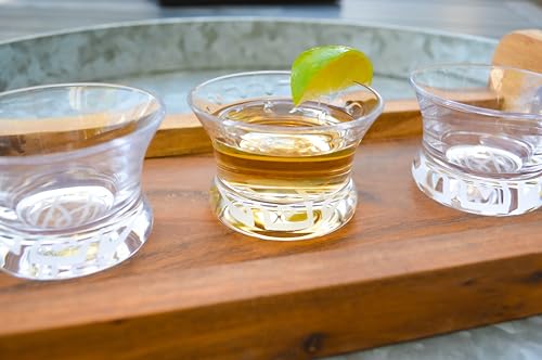 Oaxaca Glasses - Copita Shot Glass, Set of 4, Clear Glass