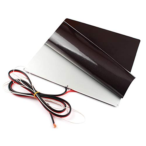 Toaiot 3D Printer CR-10/10S/Pro Magnetic Build Base Plate 310X310 mm/12.2x12.2 inch Flex Magnetic Plate B Side with Adhesive for Double Sided Coad PEI Steel Spring Sheet