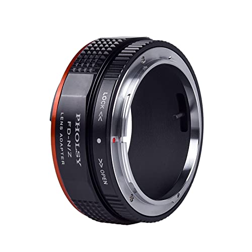 PHOLSY Lens Adapter Compatible with Canon FD FL Lens and Nikon Z Camera Canon FD to Nikon Z