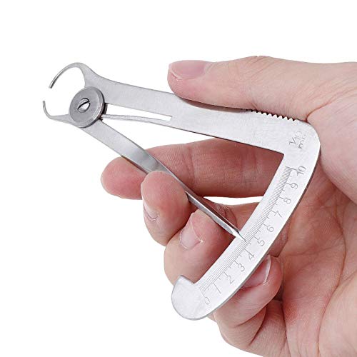 [Australia - AusPower] - Stainless Steel Inside Calipers Gauge Measuring Caliper 0-10mm Rubber Sheet for Diamonds Jewelry Stones Measure Tools A (for metal) 