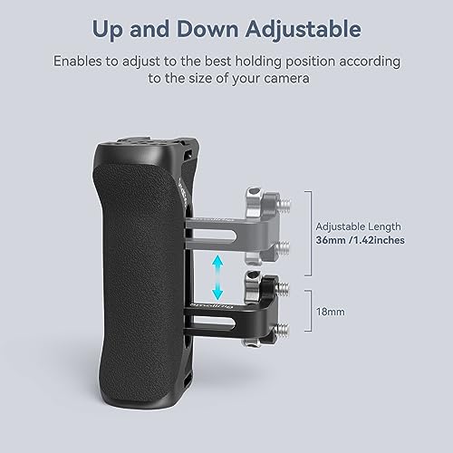 SmallRig Aluminum Side Handle with 1/4"-20 Screws Screws Side Handle