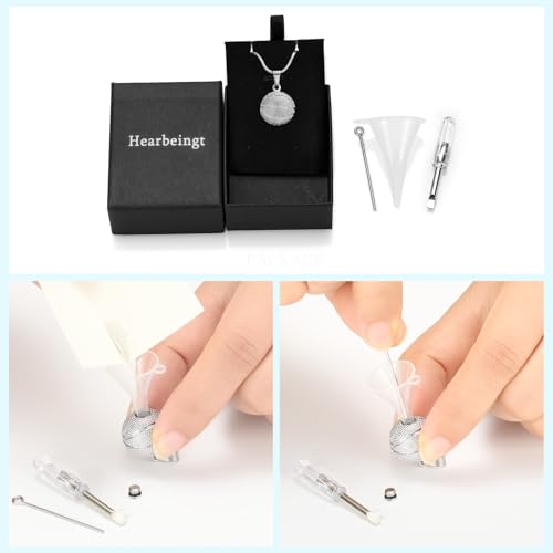 Hearbeingt Basketball Urn Necklaces for Ashes Sport Cremation Jewelry A-Silver