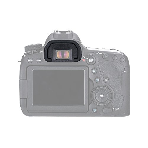 JJC Silicone Eyecup Viewfinder for Canon 6D Mark II 5D Mark II 80D, 2-Type Original+Oval
