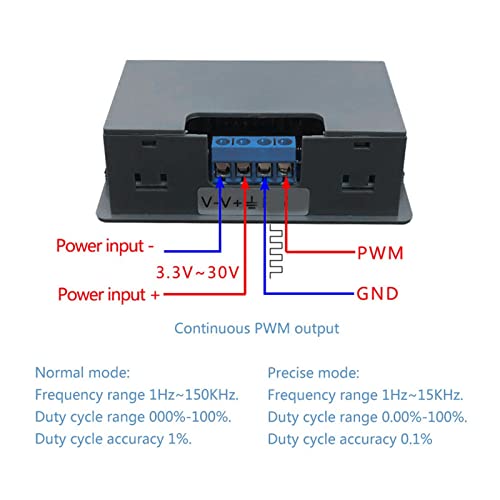 1 Channel PWM Pulse Rate Generator for Generating Pulse Frequencies with Adjustable Dual Mode Generator Module and XY PWM Switch