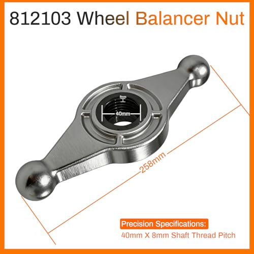 HUAYOUR wheel balancer hub wing nut compatible with Hunter DSP series, metal threaded fastener