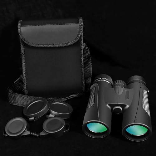 High Power 15X50 Binoculars for Adults BAK4 Prism FMC Lens - Black