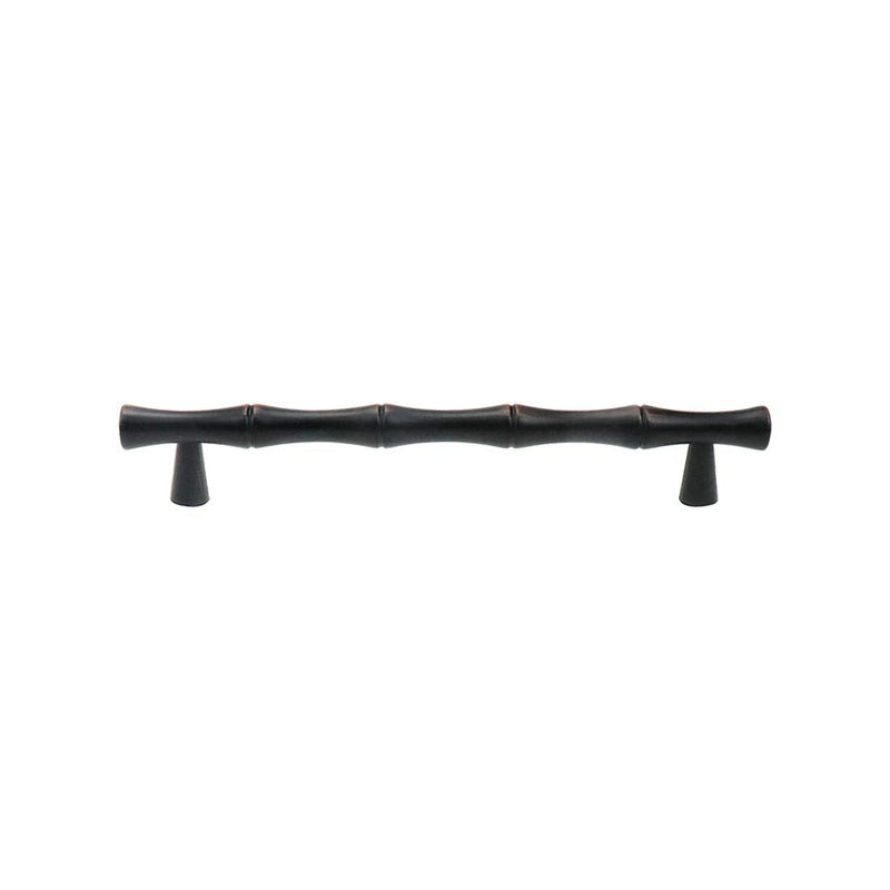 Bitray 5 Pack Cabinet Handles Bamboo Shape Kitchen Cupboard Dresser Closet Drawer Door Pulls, 5 Inch (128mm) Zinc Alloy Handle Cabinet Pull Handles (Black Red Ancient) Red Black