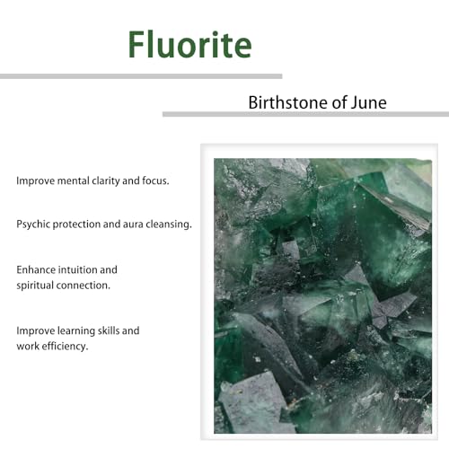 Natural Raw Fluorite Crystal Stone Geodes Green Crystal Geode #F 1.77"-4.72" (0.44-0.66 lb)