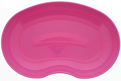 Kosmetex Kidney Bowl, Plastic, Food-Safe, Disinfectable, Autoclavable, Assorted Colors, 4 x Pink