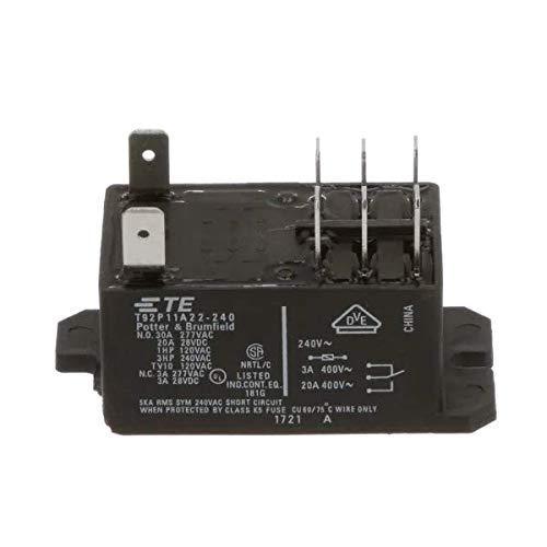 [Australia - AusPower] - TE CONNECTIVITY / POTTER & BRUMFIELD T92P11A22-240 POWER RELAY, DPDT, 240VAC, 30A, PANEL by TE CONNECTIVITY / POTTER & BRUMFIELD 