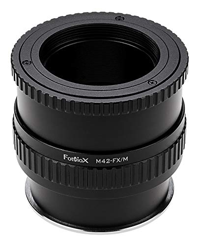 Fotodiox M42-FXRF-P-Macro-v2 Pro Lens Mount Adapter - M42 Screw Mount SLR Lens to Fujifilm X-Series Mirrorless Camera Body M42 V2 Macro