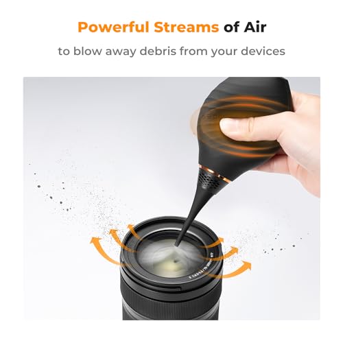 K&F CONCEPT Soft Tip Strong Air Blower with Long Nozzle,Highly Elastic