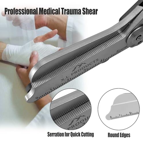 X.I. Products multifunctional foldable trauma shears with holster for EMTs