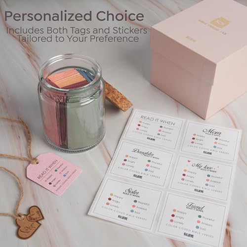 BLIEVE Read Me When Bible Verse Jar For Women Women-Pink
