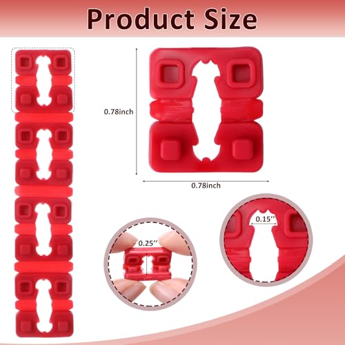 Joyfolk red outlet spacers for electrical boxes, 200-piece pack sealed in clear packaging