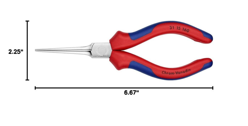 KNIPEX - 31 15 160 Tools - Needle Nose Pliers, Multi-Component (3115160)