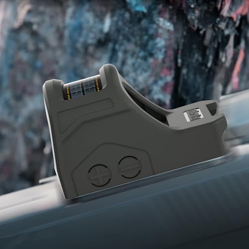 OpticGard Scope Cover Compatible with Holosun 507C 407C Protect Your Optic While in Action from Stray Casing and Drops Easy Snap On Includes a Detachable Lens Cover for Protection Gunmetal