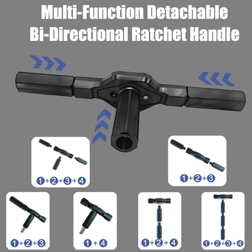 42 in 1 magnetic screwdriver set,Multi Bit Ratcheting screwdriver bit set with detachable handle,portable precision screwdriver set for DIY, PC, Electronics, Car & Bicycle Repair