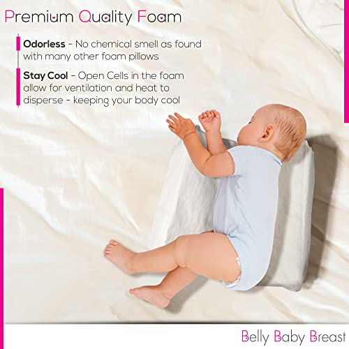Set of two Belly Baby Breast Wedge Pillows for side sleepers and pregnancy, providing support and comfort.