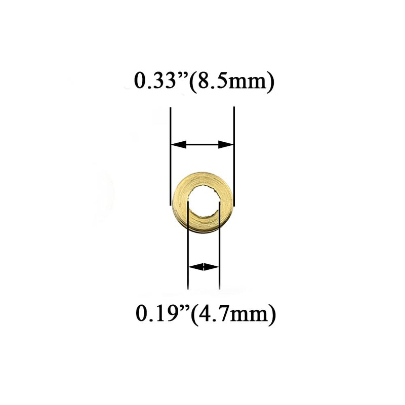 [Australia - AusPower] - Hahiyo 10mm Diameter Mirror Screws Brushed Copper Material Solid Easy Install Brass Washer Decorative Caps Fasteners Nails Bronze 10 Pairs for Bathroom Mirrors Panels Kitchen Ceiling Arts Crafts 10mm-10sets-Bronze 