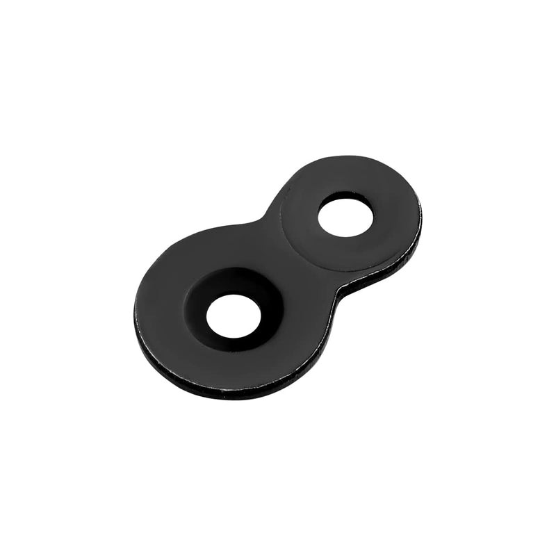 [Australia - AusPower] - Figure 8 Fastener, Heavy Duty Table Top Fasteners, Desktop Clips Tabletop Connector Bracket (Black) (20) (20) 20 