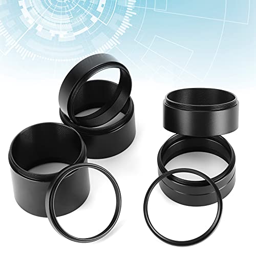 Srliya Set of Telescope Adapter spacers m42 Spacer kit 19×14×5 8pcs Set 3 5 7 10 12 15 20 30mm Lens Adapter Extension Tube Astronomical Telescope Accessory