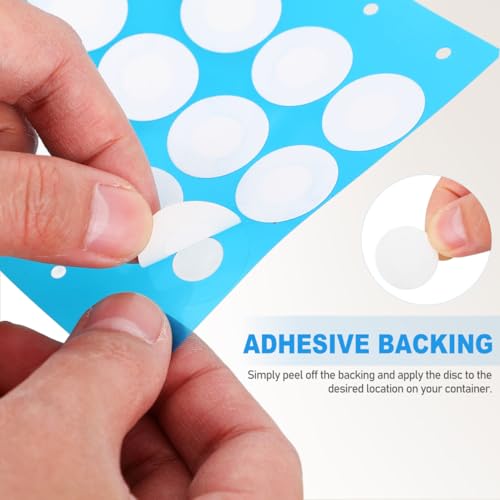 VALICLUD ePTFE microporous filter membrane discs, 20×10mm adhesive mushroom cultivation stickers, 60 pieces