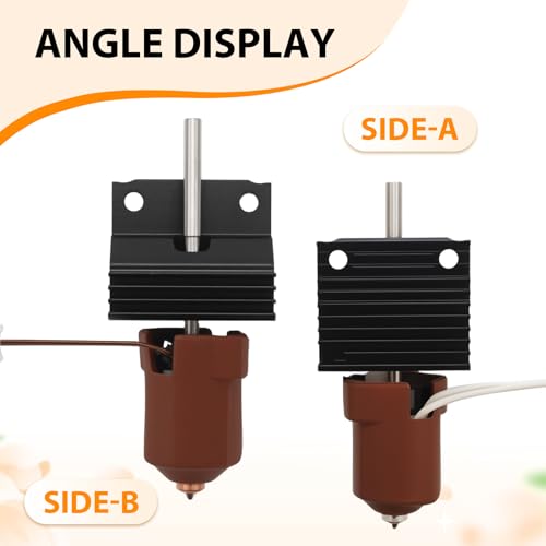 Hoypeyfiy K1C Ceramic Heating Block Kit, K1 Max/K1C Hotend Kit, 3D Printer Parts All Metal Quick-Swap Nozzle Kit Heat Break 300°C High Temperature 600 mm/s High Flow type2
