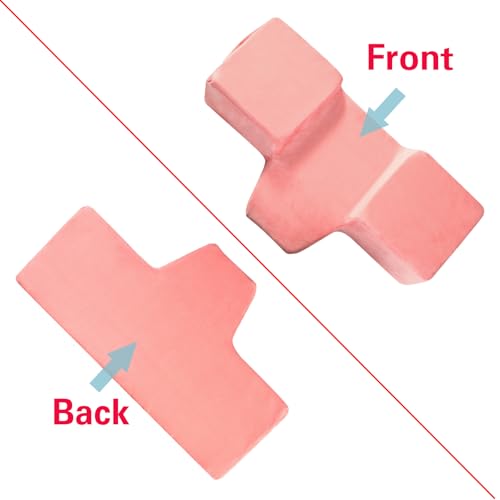 Beauty Salon Curved Memory Foam Bed Pillow, Lash Pillow for Eyelash Extensions Ergonomic Neck Pillow with Neck Back Head Support(Pink) Pink