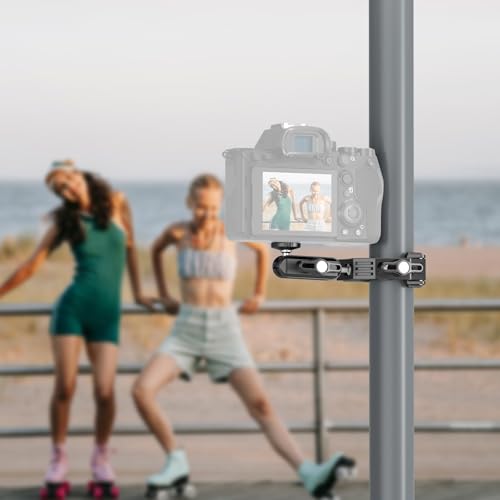 NEEWER Phone Holder/Hot Shoe Mount Adapter Kit Action Camera Mount Compatible with GoPro Hero 12 11 10 9 8 7 6 5 DJI OSMO Action 4 3 2 iPhone 15 Pro Max 14 13 Pro Samsung S23 for DSLRs Ring Light