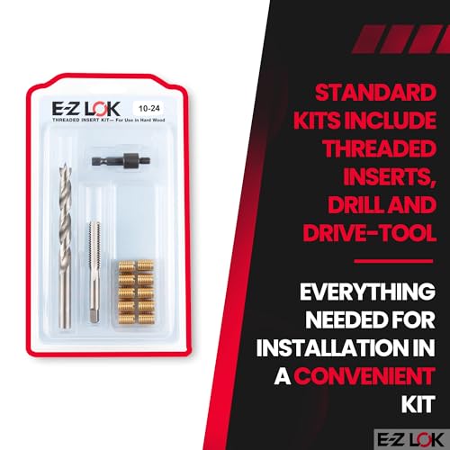 E-Z LOK 10-24 brass helical threaded insert repair kit in case
