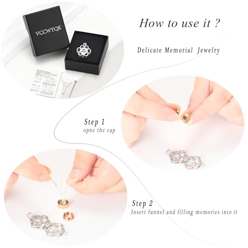 Cremation Jewelry for Ashes For Dog/Cat Paw Print Stainless Steel Memorial Locket Urn Necklace Inside Mini Case Keepsake for Pet A-Silver+Rose Gold