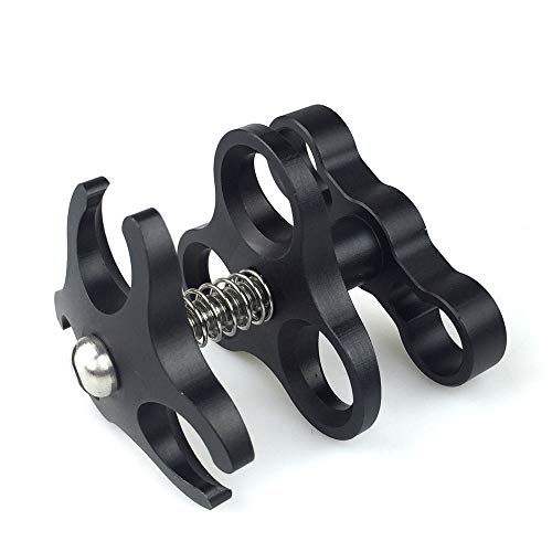 Seafrogs Diving Essential Accessory Ball Arm Clamp Three Cut Out Hole Lighting Arm System Fixed Mount Waterproof Case Tray Attachment CP-3 PC-3