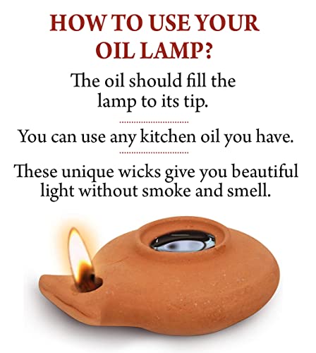 Biblical Herodian Clay Oil Lamp with Jar - Authentic Terracotta Replica from Holy Land Archaeological Finds - Handmade Christian & Jewish Faith Artifact Herodian - Biblical Brown With Jar