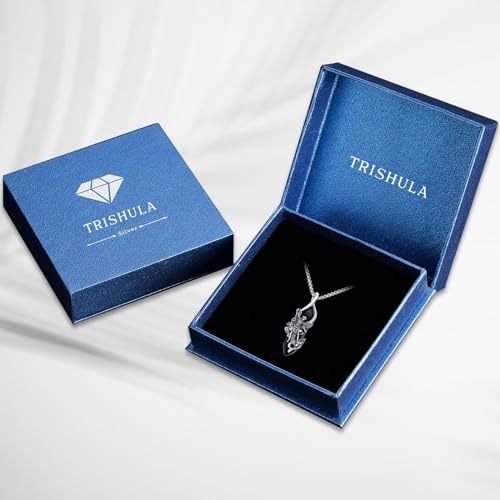 TRISHULA Saint Medal 925 Sterling Silver Necklace St Florian Archangel Michael Poseidon St Christopher Amulet Religious Jewellery Unisex Gift St. Michael necklace with crystal pendant