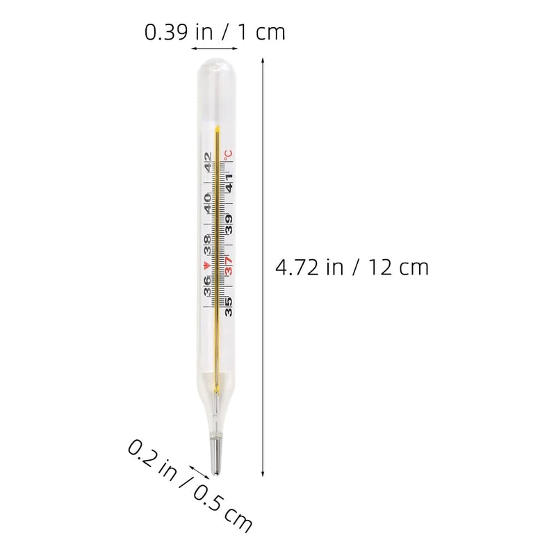 [Australia - AusPower] - Toyvian Oral Temperature for Adults and Kids - Glass Temperature Accurate Easy Reading, Fast Reading Fever Indicator 