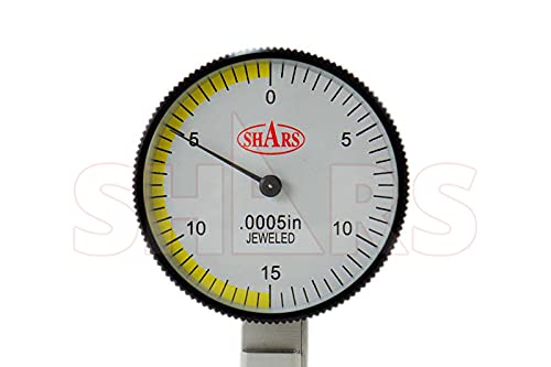 [Australia - AusPower] - Shars .030" Dial Test Indicator .0005" Graduation in Fitted Case 303-3203 !] White .030" x .0005" 303-3203 