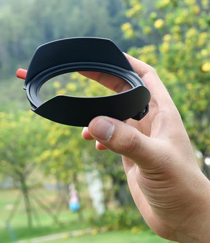 Kase Kowl Magnetic Metal Lens Hood for Revolution/Revolution Plus 82mm Filters (Hood + 77mm Adapter) Hood + 77mm Adapter