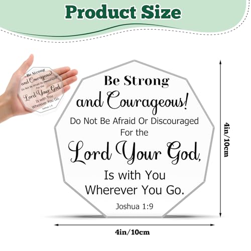 Religious Gift for Christian Acrylic Plaque Inspirational Gift for Women Men Daughter Son Encouragement Graduation Gifts Spiritual Gifts Faith Easter Christmas Bible Verse Prayers Desk Decor Signs Style-7