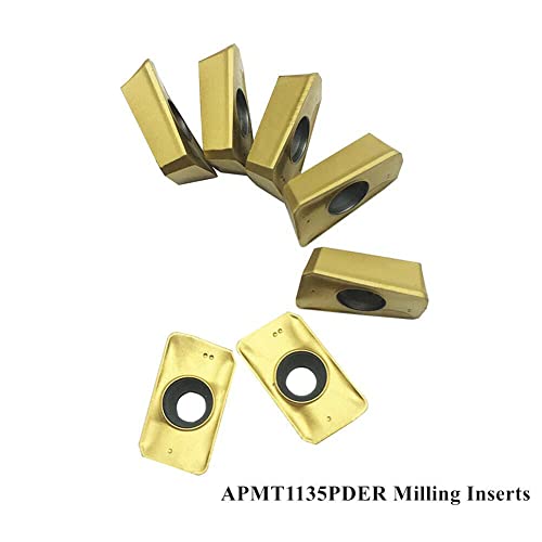 BAP 300R C10-10+C12-12+C16-16 CNC Indexable End Mill Holder Tool+10Pcs APMT1135 CNC Carbide Insert Cutter Indexable Lathe Milling Inserts Turning Tools