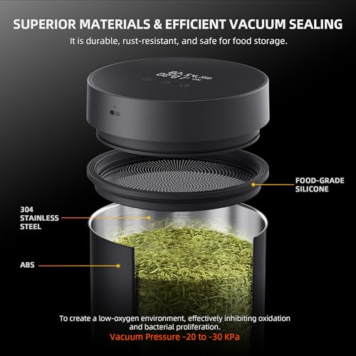 Spider Farmer Smart Curing Jar 2L Vacuum Container for Fresh Storage