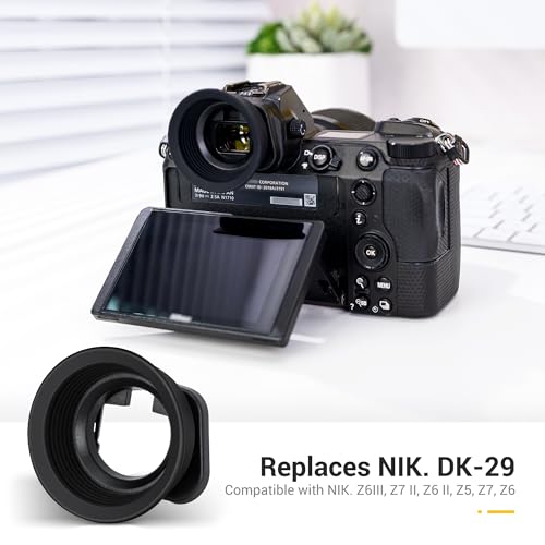 Kiwifotos Round Eyecup Eye Cup Eyepiece for Nikon Z6 III II Z7 II Z5 II Z5 Nikon DK-29 Replacement - Round