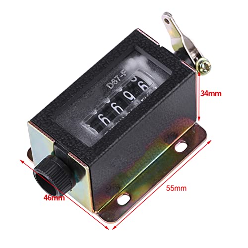 Aramox D67-F 5-Digit Mechanical Hand Counter Resettable