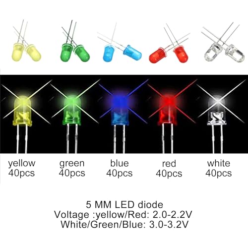 5 mm LED Light Emitting Diodes (200) 200