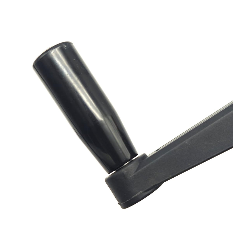 [Australia - AusPower] - 3.15"" Nylon Crank Handle Drill Press Revolving Handle with Round or Square Installation Hole Smooth 360 Degree Operation for Industry Lathe Milling Grinding Machine (Round Hole 10x80), Black Round Hole 10x80 