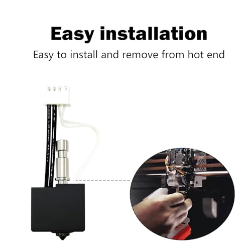HzdaDeve 24V 50W Heater Cartridge 200K Thermistor for Kobra S1 Combo High Temperature Sensor Heating Tube Hotend Extruder 3D Printer Accessories Replacement (2-Pack)