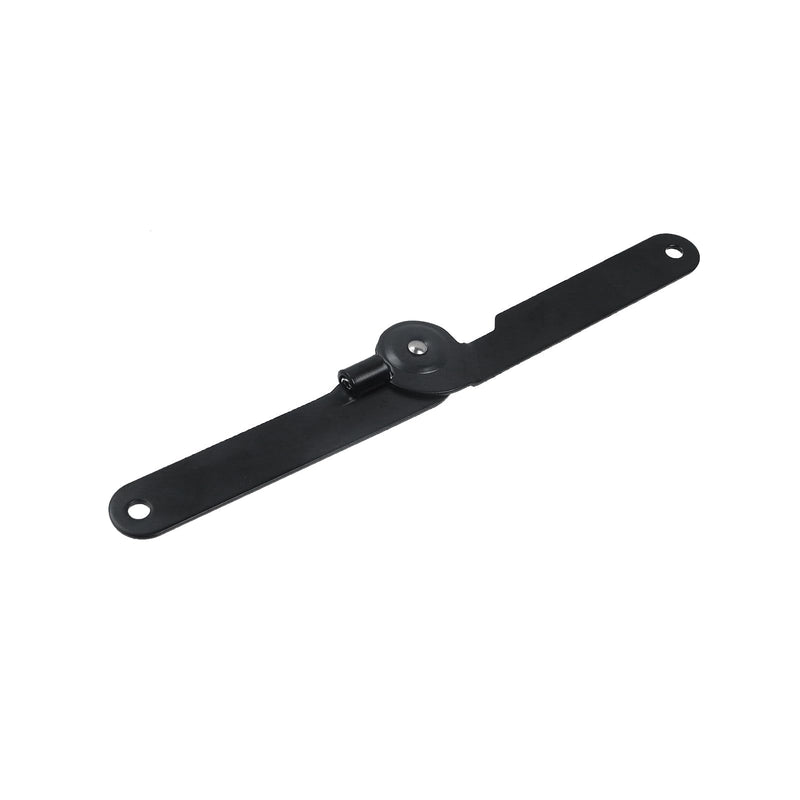 6 Pcs 180 Degree Rotatable Support Hinges, 9" Folding Lid Support Hinges for Furniture Cabinet Cupboard Box Jewellery Gift Door Hardware Locks Box Makeup Stool Folding Chair, Black 6 Pcs
