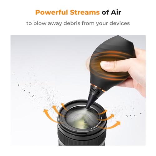 K&F CONCEPT Soft Tip Strong Air Blower with Short Nozzle,Highly Elastic