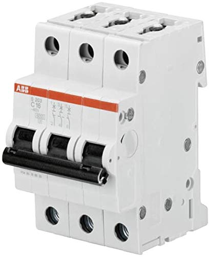 [Australia - AusPower] - ABB S203-C16 Circuit Breaker - S200-3P - 16 A - C 2CDS253001R0164 